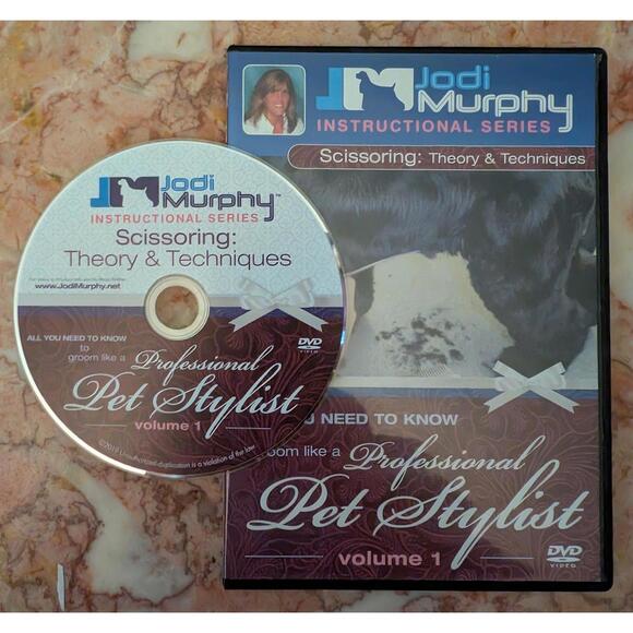 Jodi Murphy Instructional Series DVD Professional Pet Stylist Scissoring OOP - Picture 1 of 2